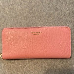 Pink Kate Space Spencer continental wallet